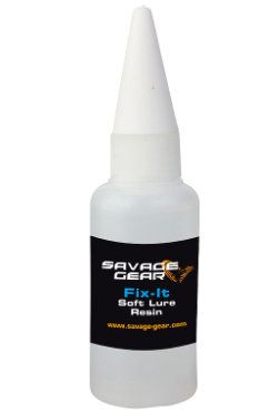 SAVAGE GEAR COLLA PER ESCHE SILICONICHE- FIX-IT SOFT LURE RESIN  