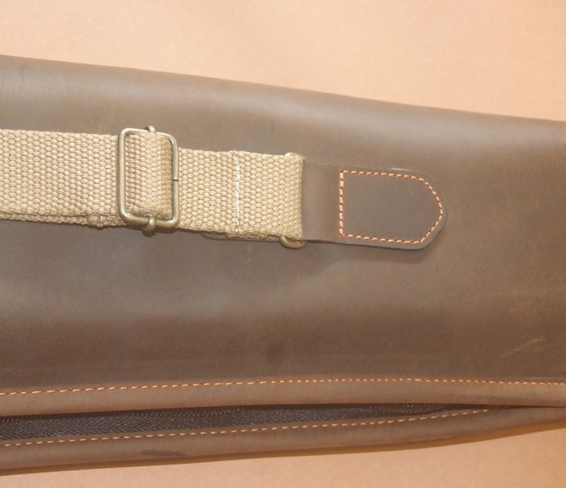 RISERVA FODERO FUCILE IN PELLE AGNELLATO PER FUCILI - 110 CM