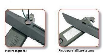 FOX COLTELLO LAMA FISSA OPLITA COMBAT KNIFE