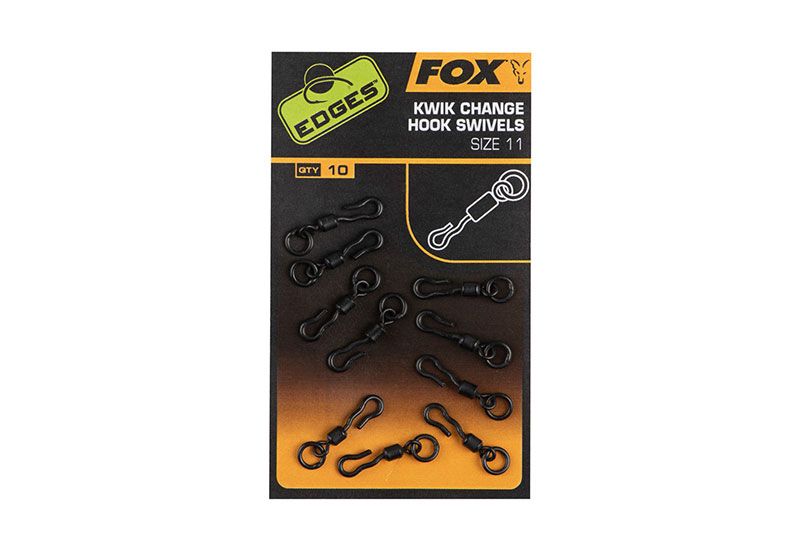 GIRELLA CARPFISHING - FOX EDGES™ KWIK CHANGE HOOK SWIVELS SIZE 10