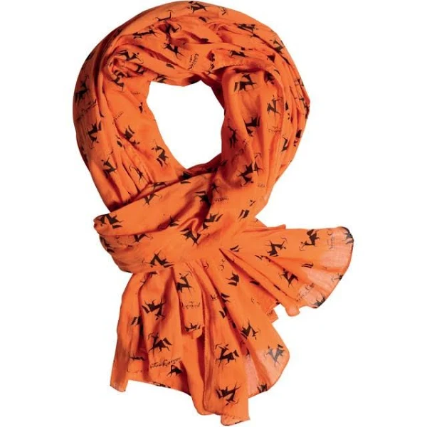 VERNEY CARRON SCIARPA IN COTONE COLORE ARANCIO 
