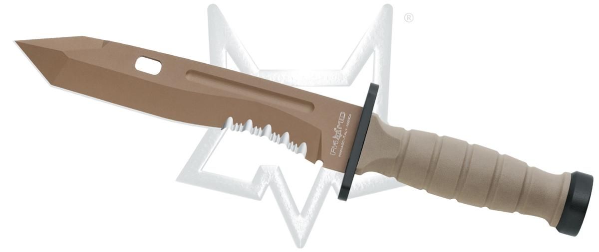 FOX COLTELLO LAMA FISSA OPLITA COMBAT KNIFE