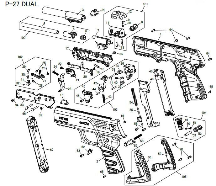 ESPLOSI GAMO PISTOLE CO2