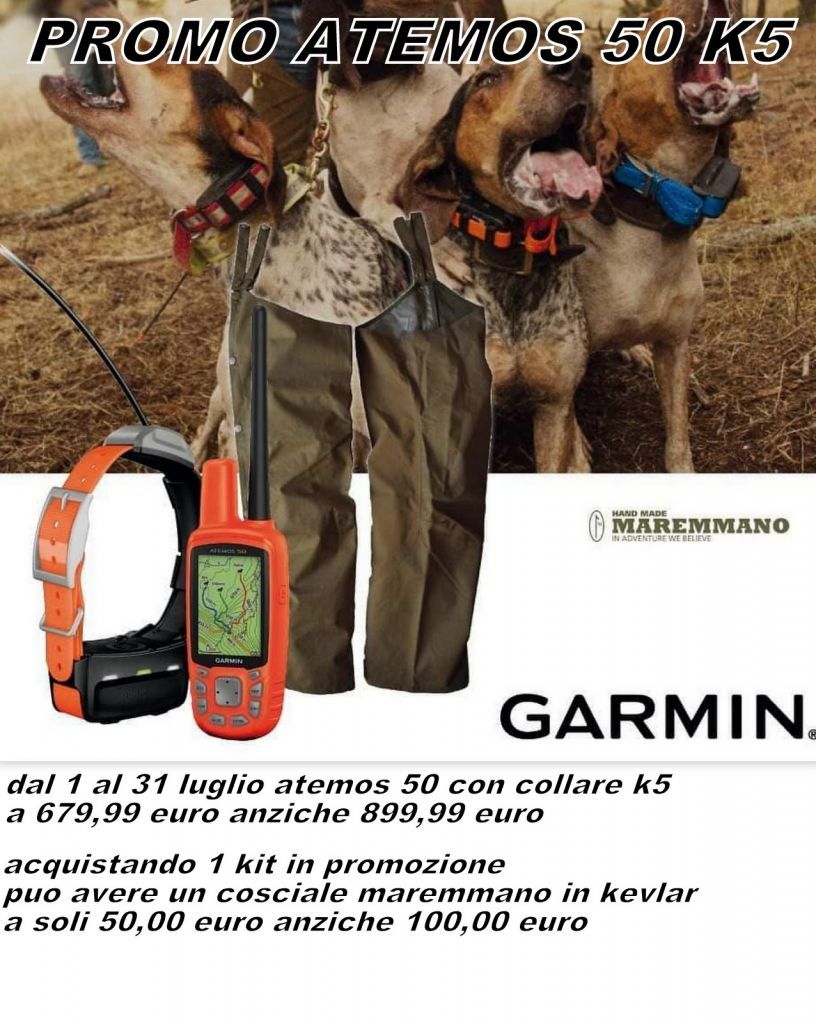 GARMIN - PROMOZIONE KIT ATEMOS 50-K5 + COSCIALE