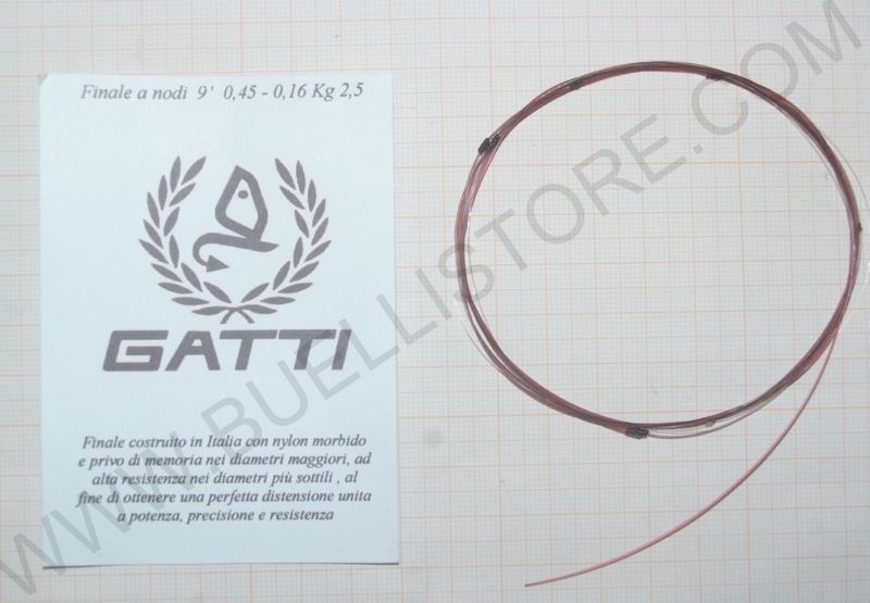 GATTI FINALI A NODI PER PESCA A MOSCA DA 9' - 12 ' - 14'
