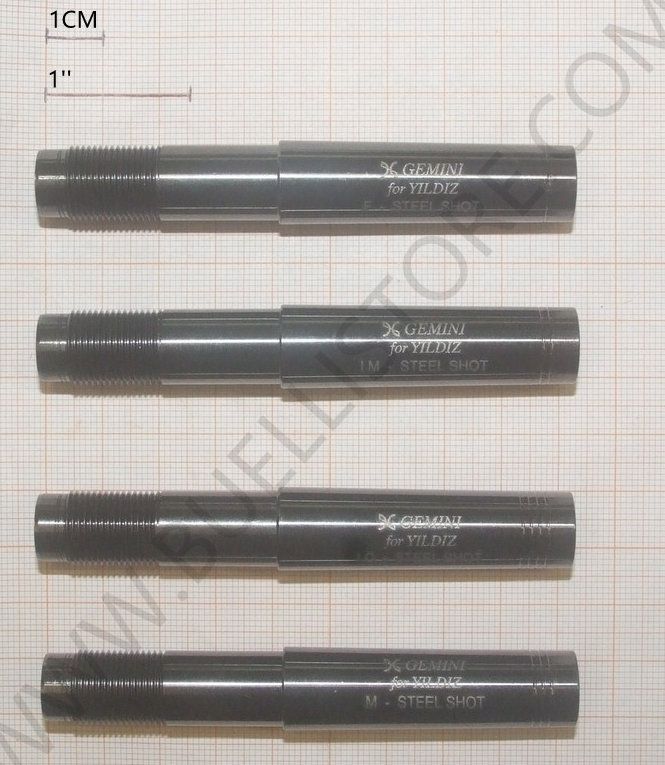 GEMINI STROZZATORI PER YILDIZ  CAL. 36/410 - MODELLO IN/ OUT + 50 mm - LUNGHEZZA 91 mm