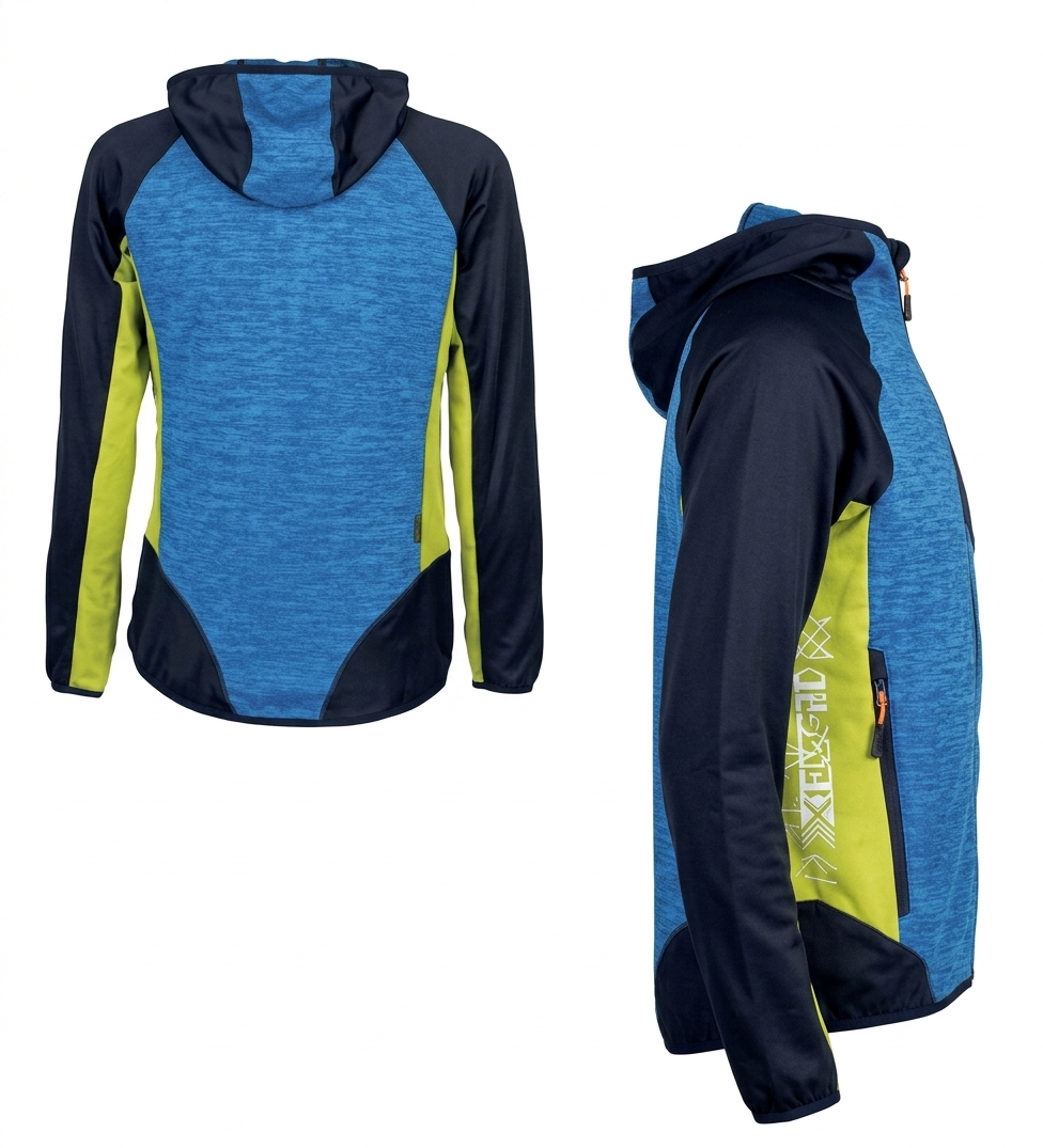 BLATEX - FELPA 227.2 IN MICROPILE TRASPIRANTE COLORE: BLU/NERO/GIALLO