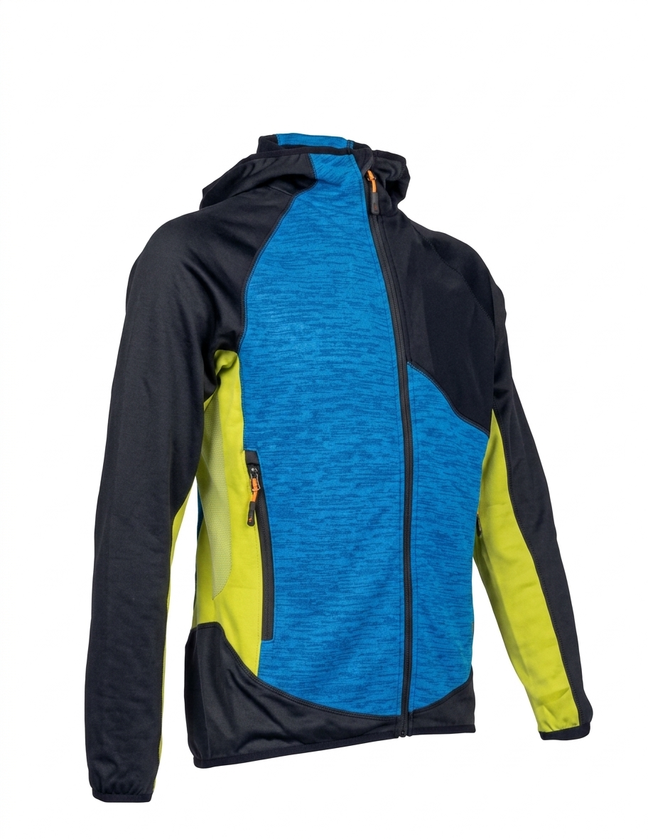 BLATEX - FELPA 227.2 IN MICROPILE TRASPIRANTE COLORE: BLU/NERO/GIALLO