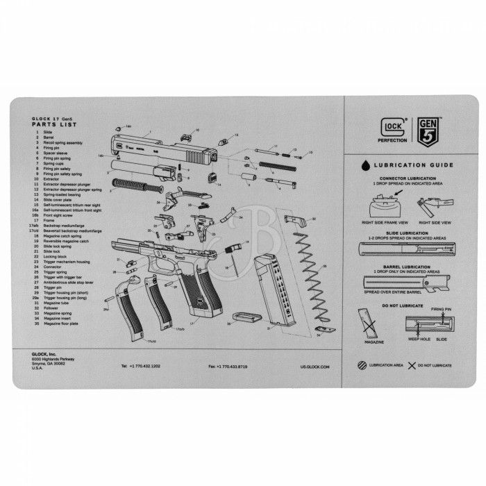 GLOCK TAPPETINO GEN5 -GRIGIO