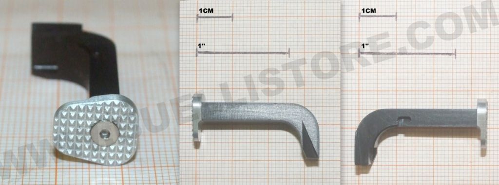 ZEV RICAMBIO PULSANTE SBLOCCO CARICATORE PER GENERAZIONE 3- MODELLO SILVER- SMALL 