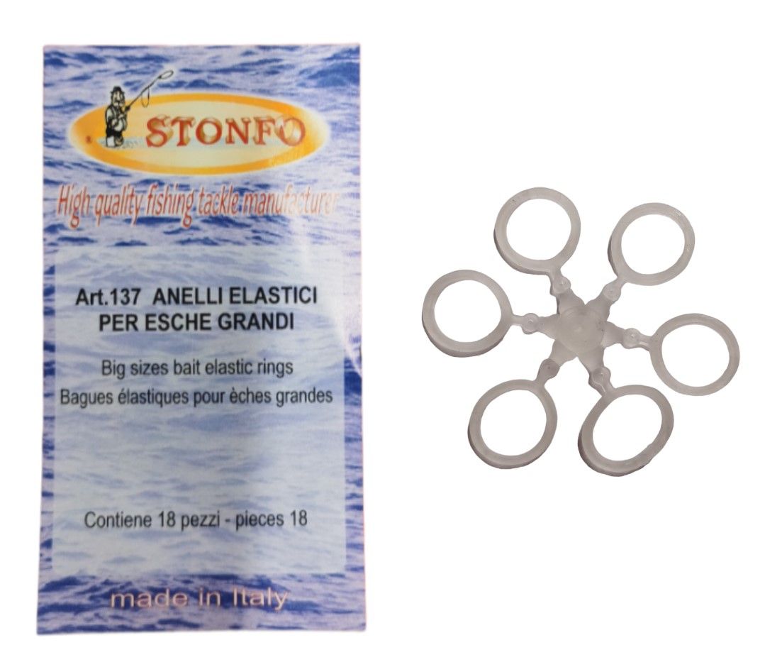 ANELLINI ELASTICI PER ESCHE GRANDI MISURA 2