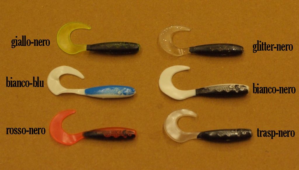 T-FISH MINNOW GRUB - TRASPARENTE NERO