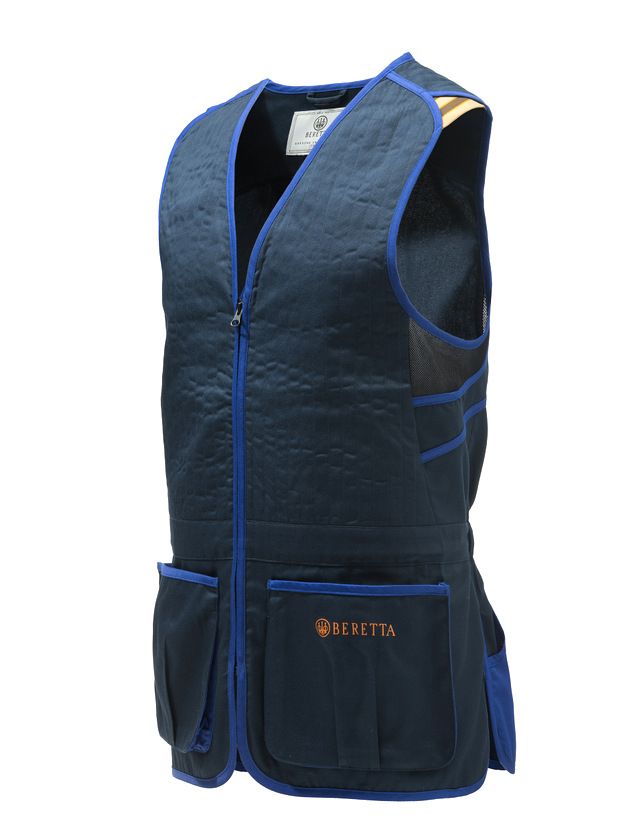 BERETTA GILET DA TIRO TRAP COTTON - BLUE NAVY
