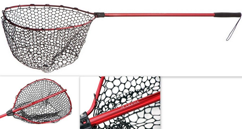 FAVORITE - GUADINO PER TROUT AREA - ARENA RED - CON RETE IN SILICONE 