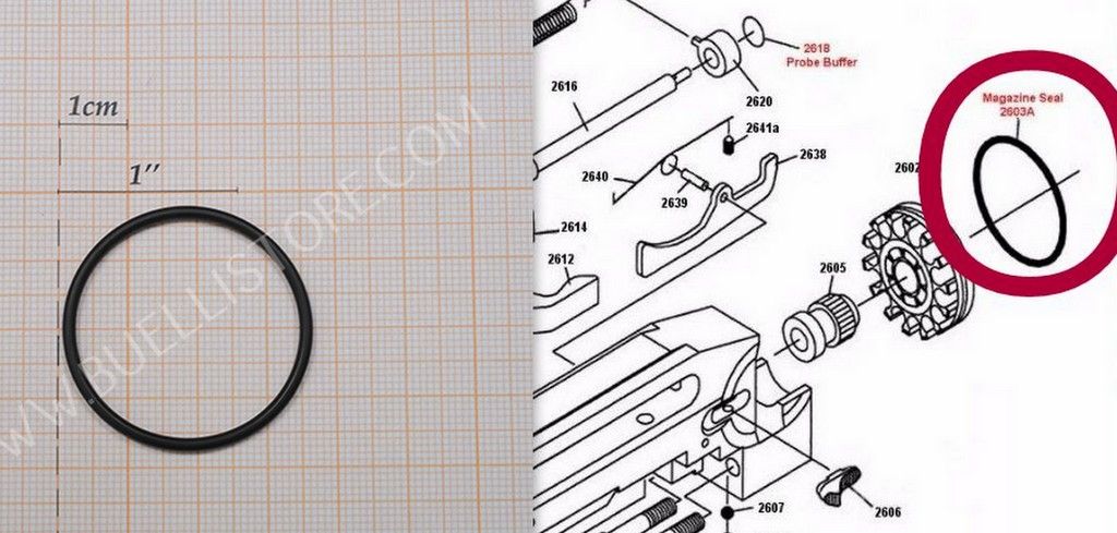 WEIHRAUCH H100 - O-RING CARICATORE- 2603a