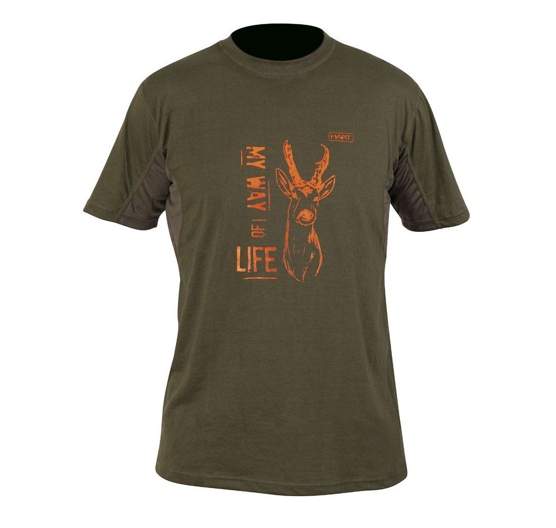 MAGLIETTA MANICA CORTA CON DISEGNO CAPRIOLO - HART TG. XL