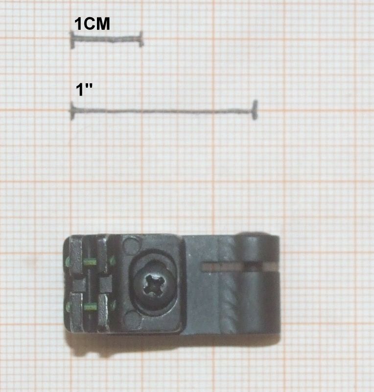 HATSAN RICAMBIO TACCA DI MIRA REGOLABILE IN FIBRA OTTICA PER FUCILI SLUG cal.12 e 20