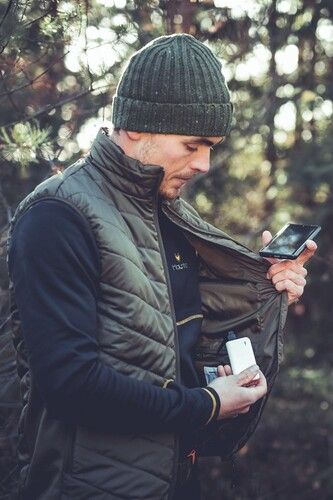 Gilet riscaldato Haunter con App-control Verde Oliva TG. L - HEATED VEST