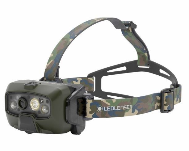 LED LENSER TORCIA FRONTALE HF8R CORE RGB CAMO - 1600 LUMEN - 210 METRI