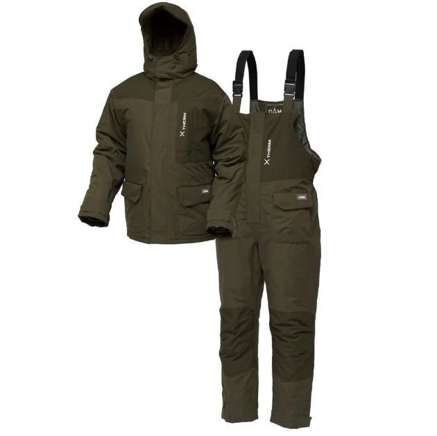 TUTA INVERNALE DA PESCA XTHERM SUIT IMPERMEABILE AL 100% - DAM TG.XL
