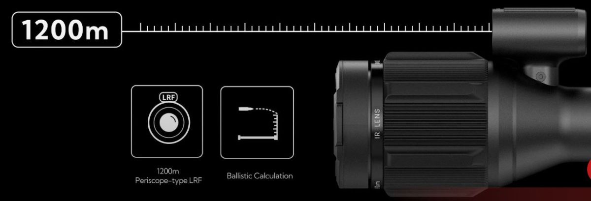 CANNOCCHIALE TERMICO BOLT COMPATTO E LEGGERO CON TELEMETRO P25R - NOCPIX