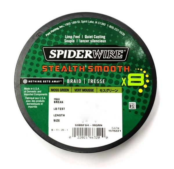 SPIDERWIRE STEALTH SMOOTH X8 - MOSS GREEN