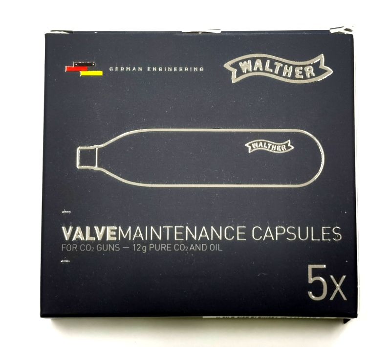 BERETTA BOMBOLETTE CO2 LUBRIFICANTI DA 12 gr / CO2 CANS - 5pz.