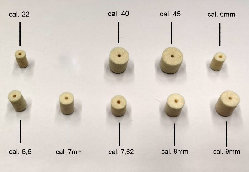 feltrini per pulizia armi 