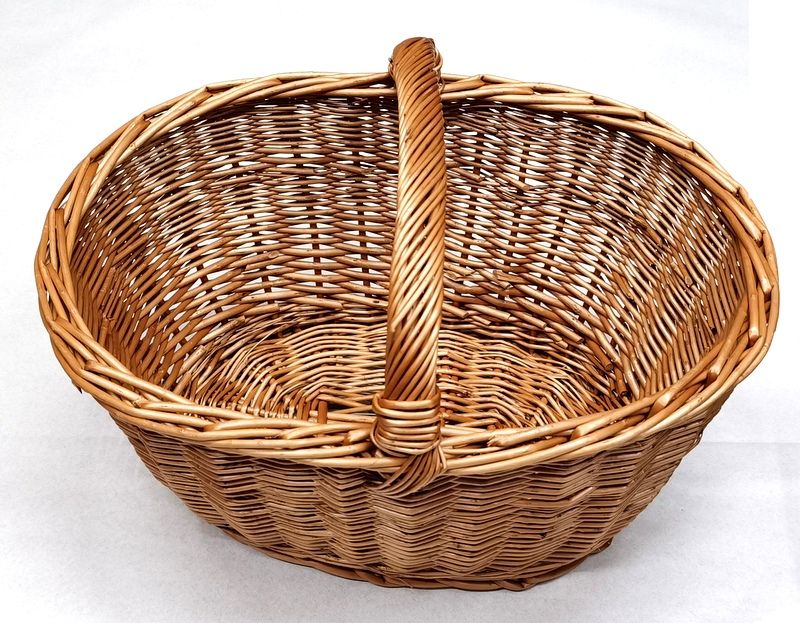 VENTURINI CESTO IN VIMINI CON COPERTURA  AMOVIBILE 