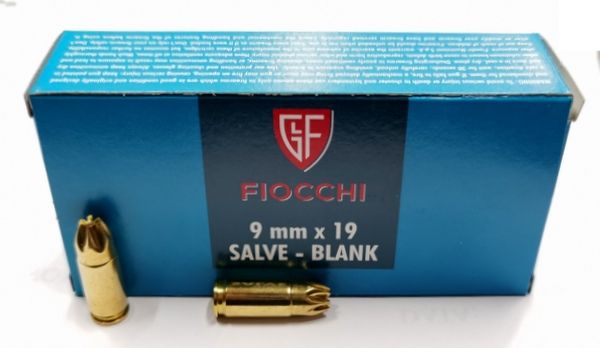 FIOCCHI - CARTUCCE A SALVE CAL. 9x19 - 50 PZ