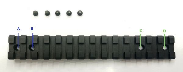 BASE WEAVER IN ALLUMINIO PER MAUSER K98