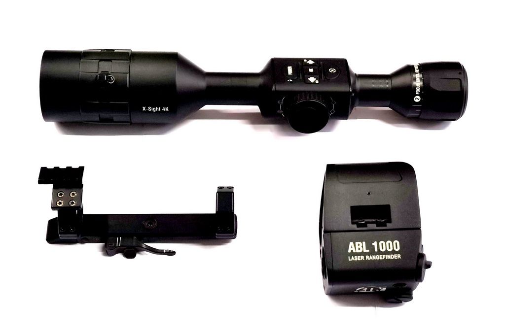 ATN | SET COMPLETO (USATO): OTTICA X-SIGHT 4K PRO 5-20 X + TELEMETRO + ATTACCO