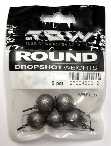 TOW ROUND DROPSHOT WEIGHTS - PIOMBI DA DROPSHOT 5pz.