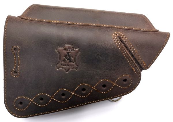 ARTIPEL ALLINEATORE IN PELLE CON CHIUSURA A STRINGA 20mm - MARRONE 