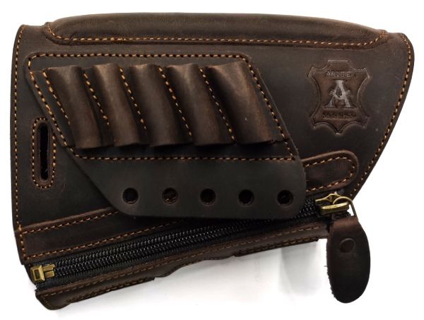 ARTIPEL ALLINEATORE IN PELLE CON PORTACOLPI E ZIP 10mm - MARRONE