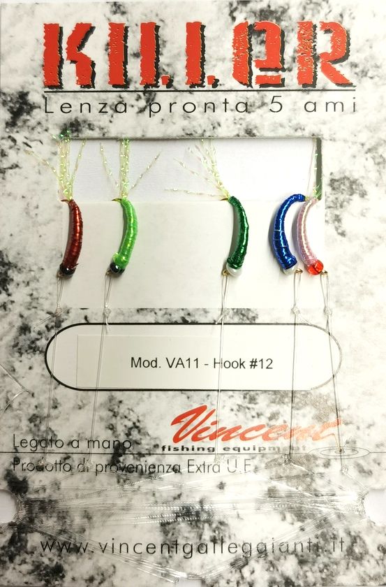 AMETTIERA PER AGONI A 5 AMI FLUORESCENTI MULTICOLORE