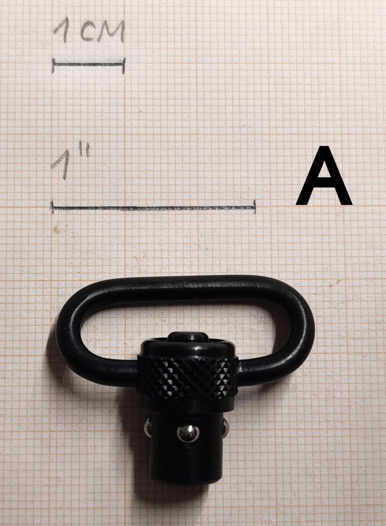 ASSIEME PORTACINGHIA AD ATTACCO RAPIDO PER BERETTA / BENELLI / FABARM / SAUER