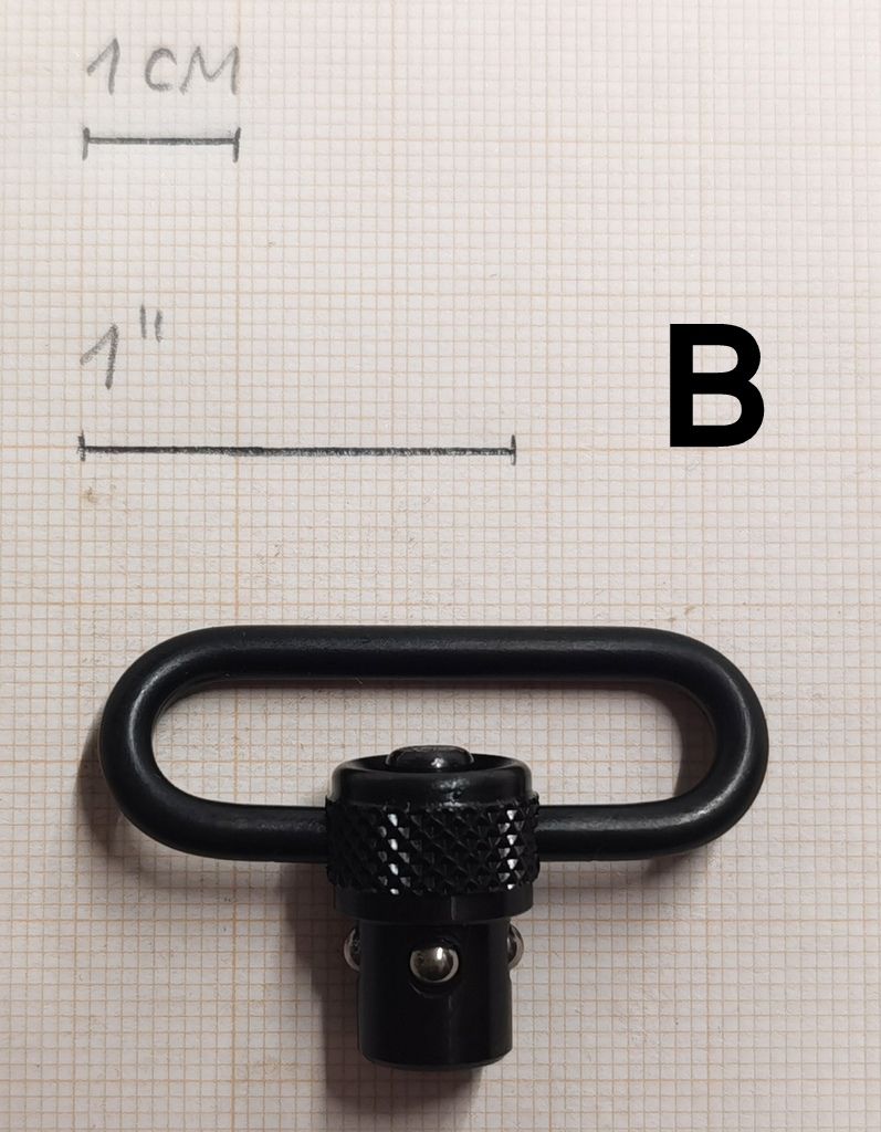 ASSIEME PORTACINGHIA AD ATTACCO RAPIDO PER BERETTA / BENELLI / FABARM / SAUER