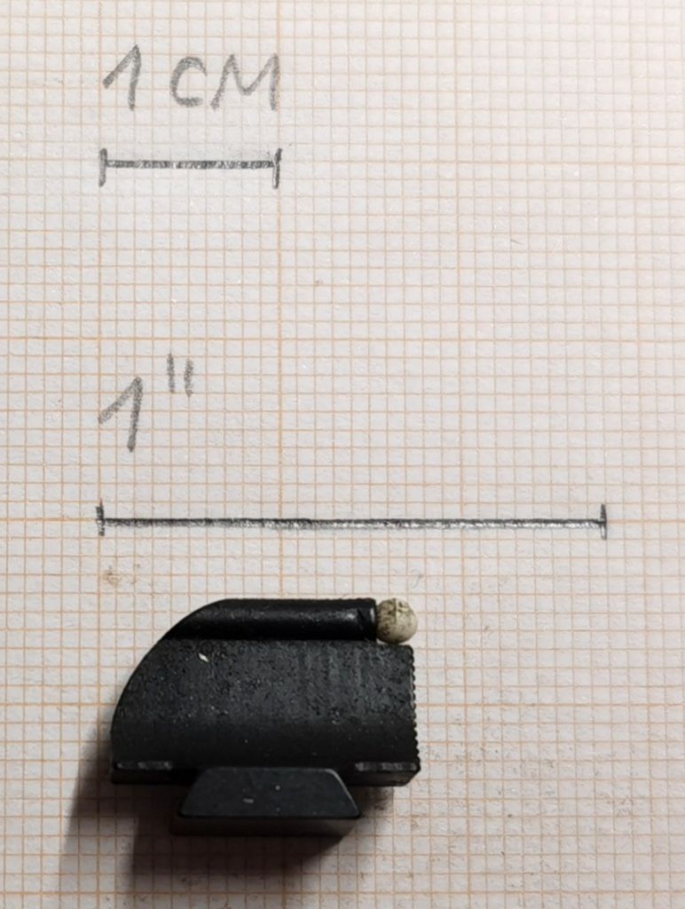 LPA MIRINO CON INSERTO BIANCO / 12mm