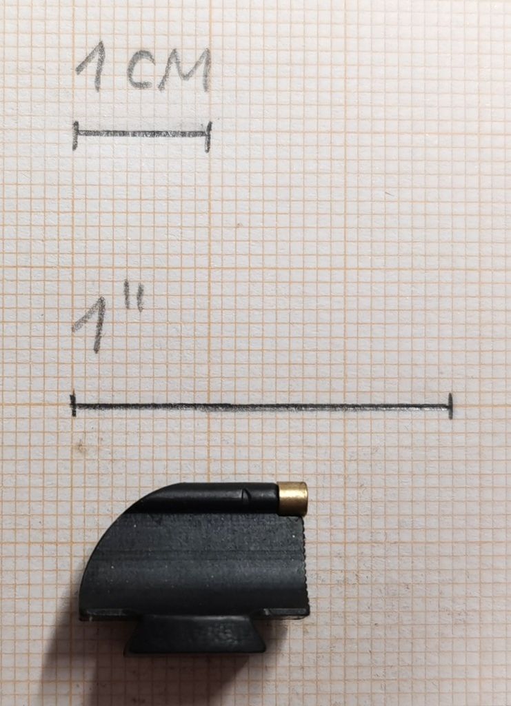 LPA MIRINO CON INSERTO IN OTTONE / 12mm