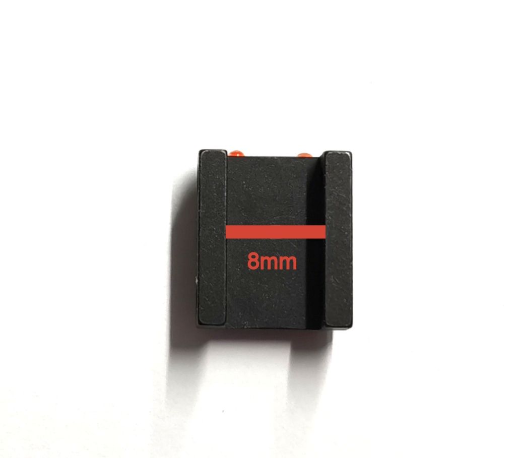 LPA TACCA DI MIRA CON FIBRA OTTICA PER BINDELLE DA 6 / 7 / 8 mm