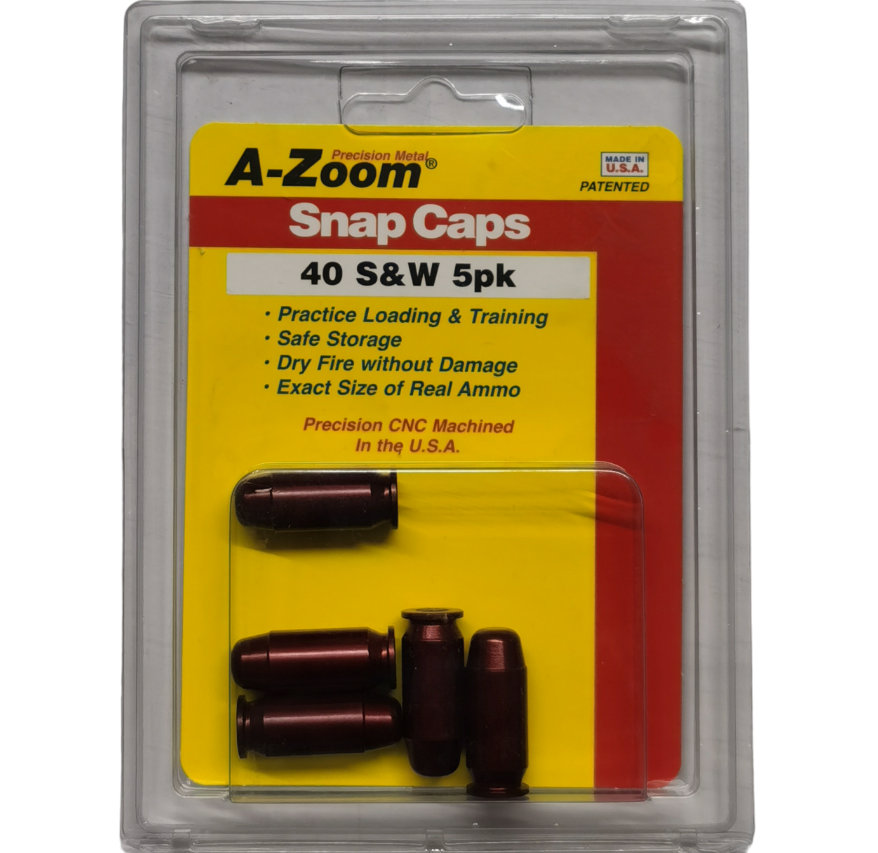 A-ZOOM SNAP CAPS -  SALVAPERCUSSORI CAL. 40 s&w - 5 pz