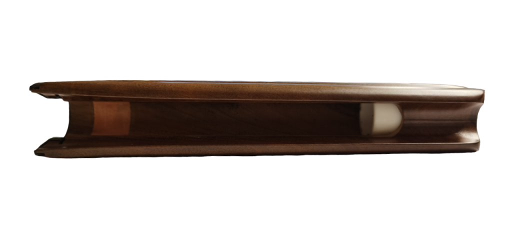 ASTINA IN LEGNO PER BREDA CAL.12 CON PIASTRINA IN METALLO