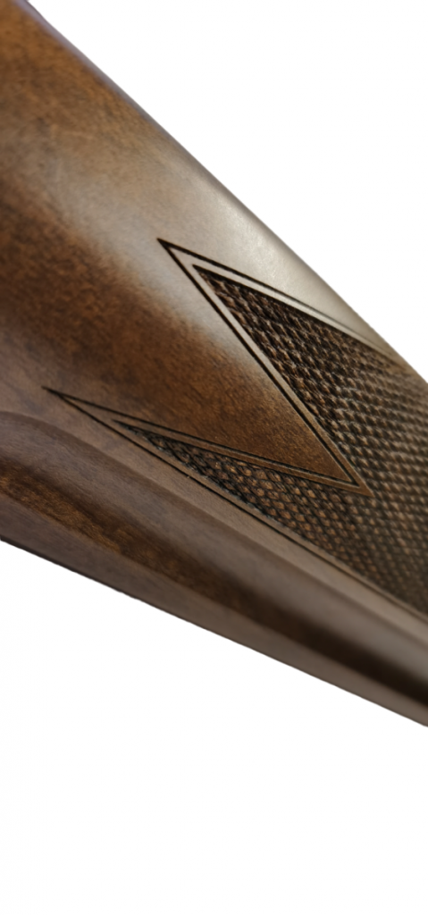 ASTINA IN LEGNO PER BREDA CAL.12 CON PIASTRINA IN METALLO