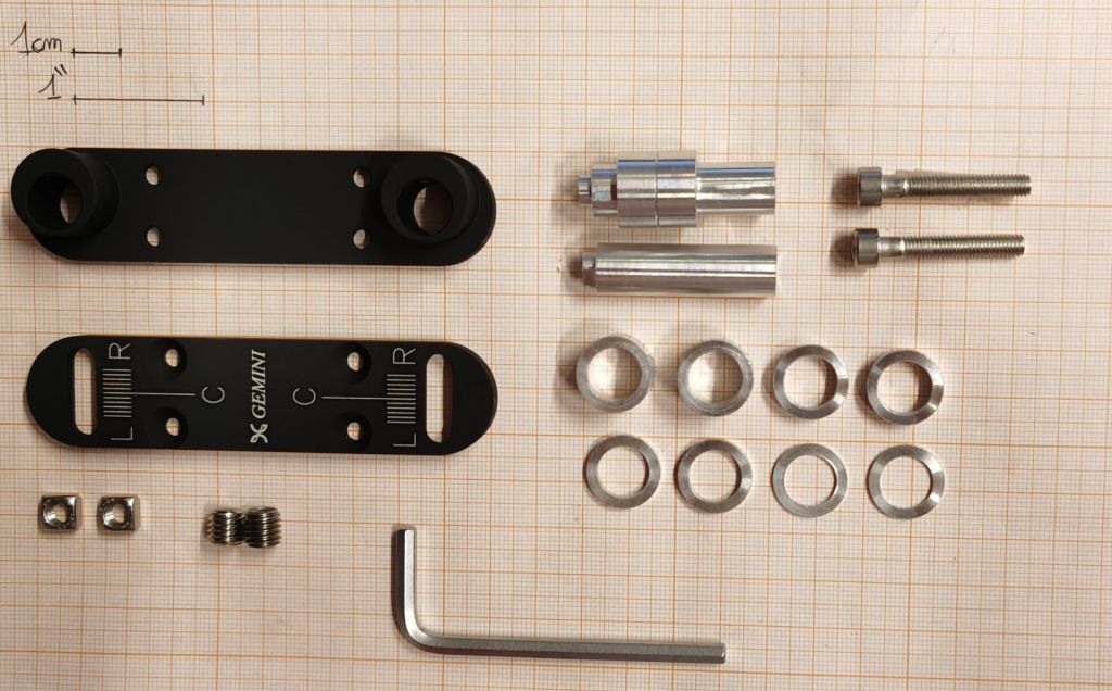 GEMINI KIT REGOLATORE NASELLO PER CALCIATURE - NERO