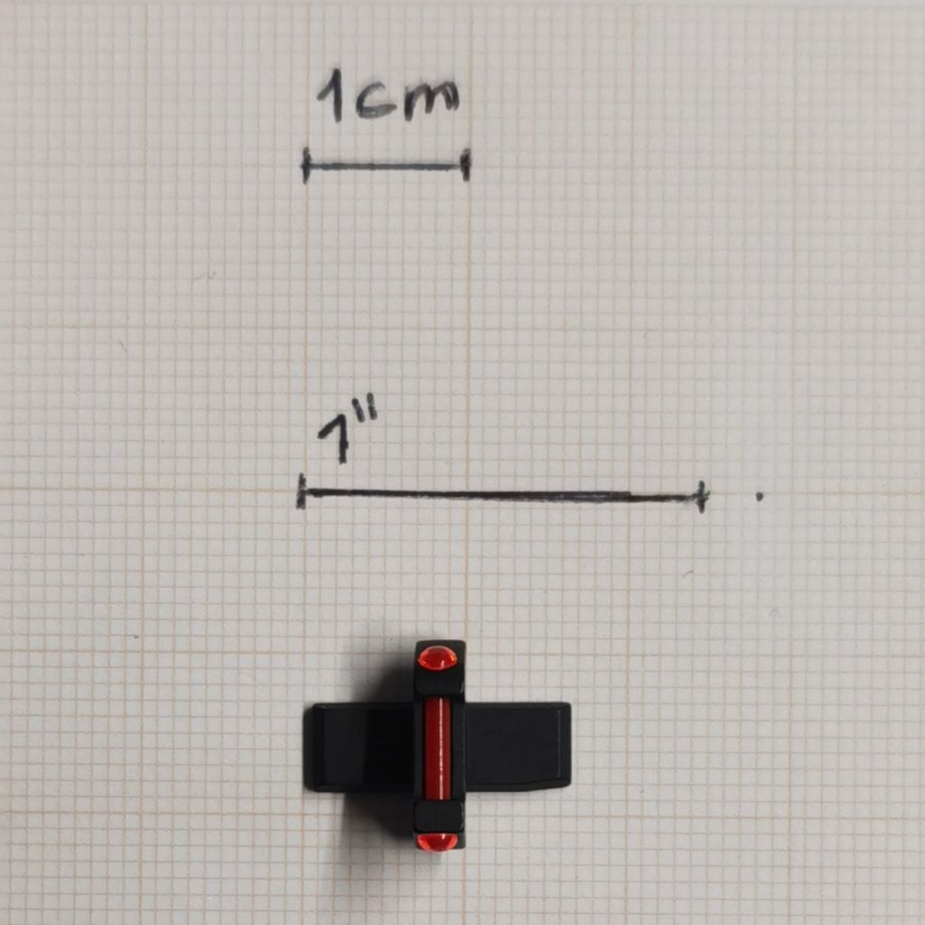 BERETTA MIRINO ANTERIORE IN FIBRA OTTICA ROSSO PER APX A1