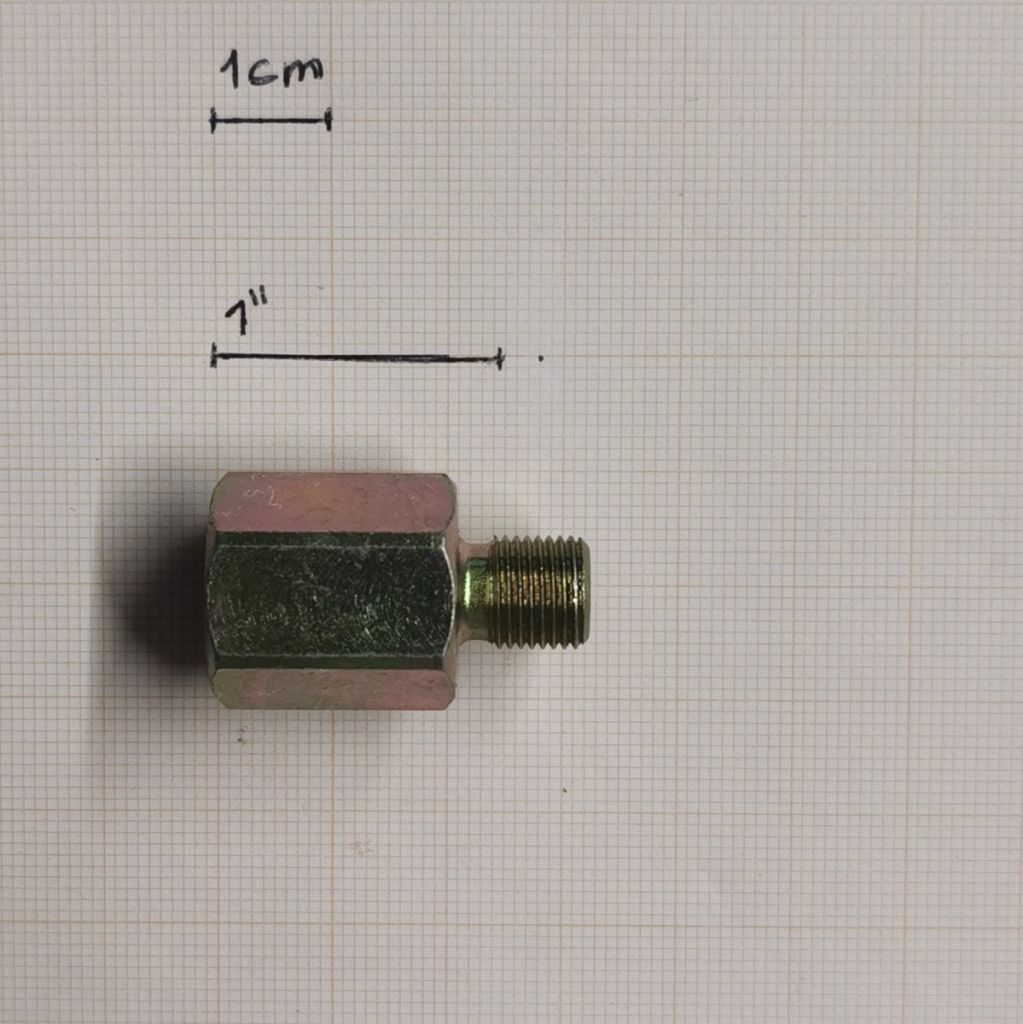 RACCORDO FRUSTA BOMBOLA SERBATOIO BSA 1/8
