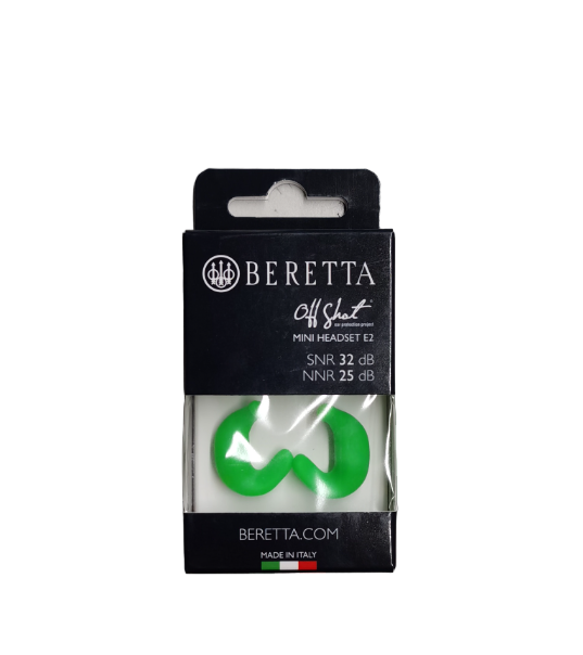 BERETTA Auricolari Mini Headset E2 GREEN FLUO