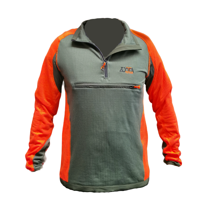 MAGLIA TECNICA CALDA E MOLTO LEGGEREA CON INSERTI ARANCIONI - ZENITH ZOTTA FOREST 