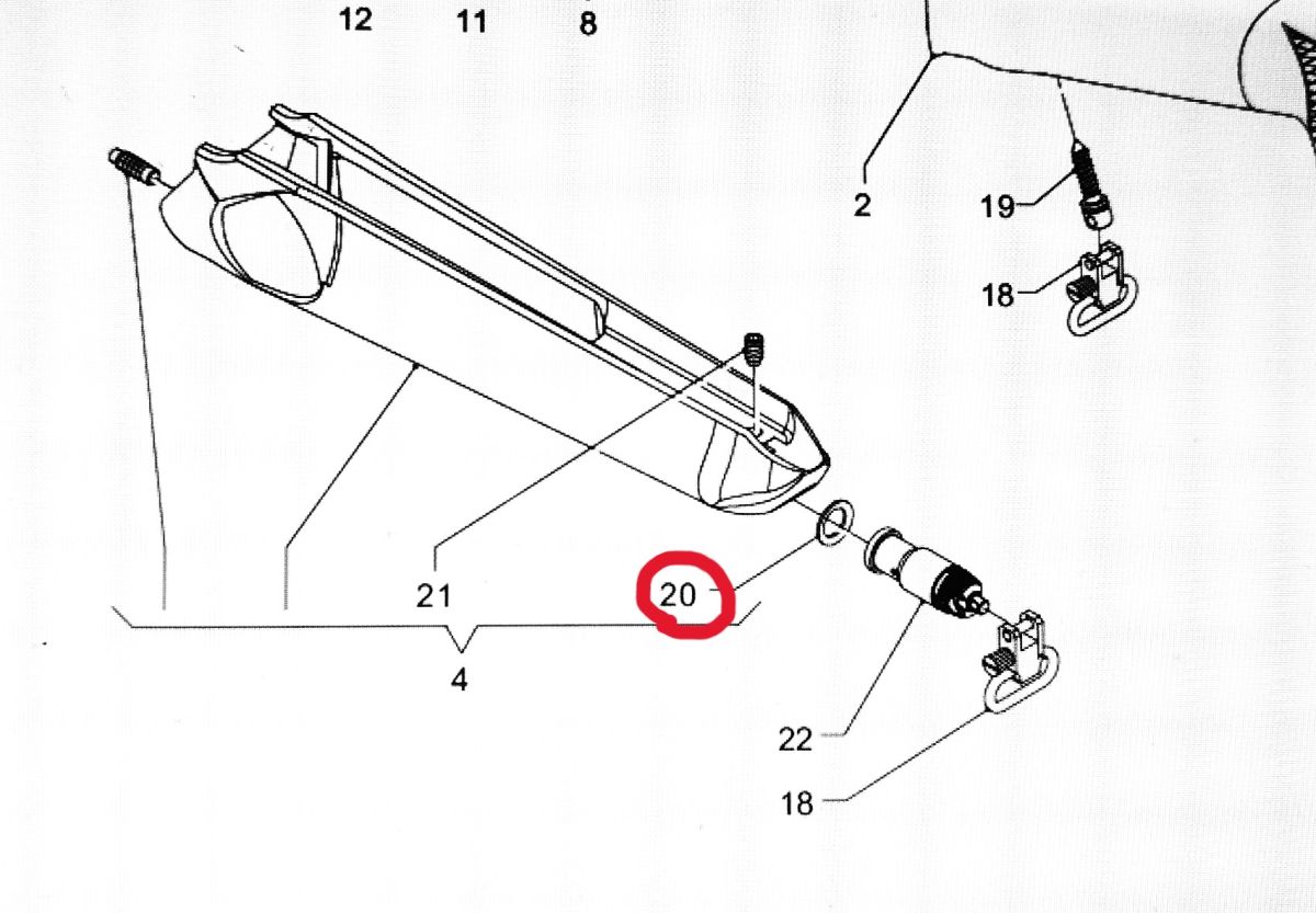 BENELLI ARMI - RICAMBIO RONDELLA ASTINA PER ARGO PER TUTTE LE VERSIONI E TUTTI I CALIBRI